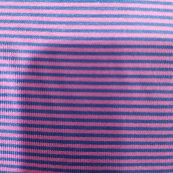 Peter Millar Polo Shirt Large Jubilee Performance Summer Comfort Striped Havana - Picture 8 of 11